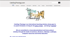Desktop Screenshot of catndogtheology.com